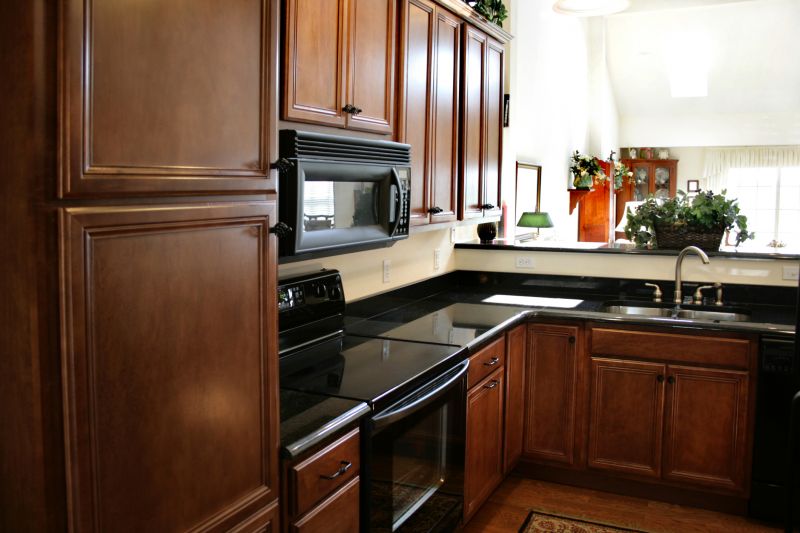 Cherry Cabinet Refacing in Austin, TX
